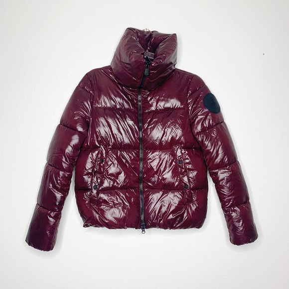 SAVE THE DUCK Jackets & Blazers - SAVE THE DUCK Burgundy Puffer Jacket XS